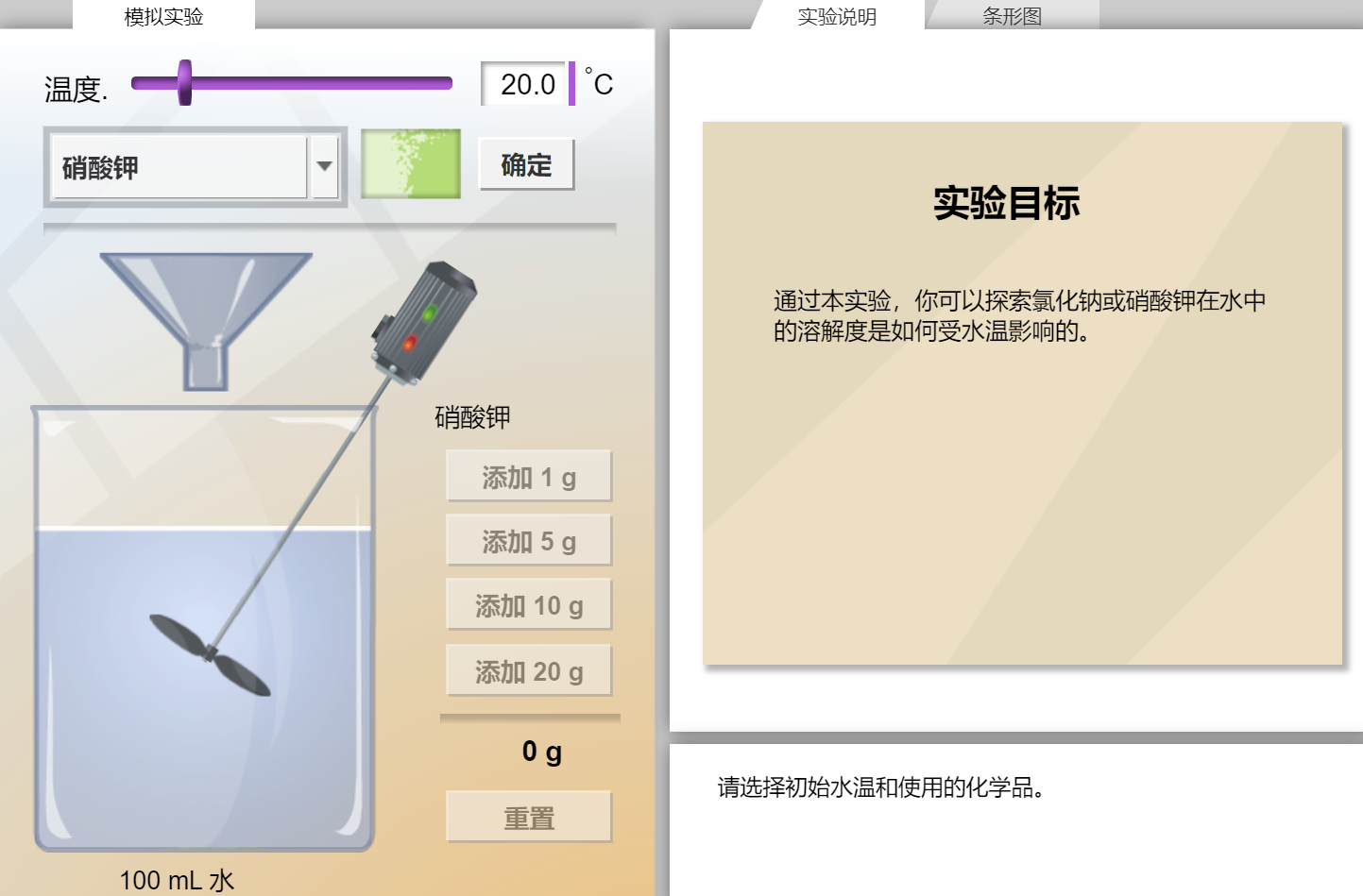 溶解度和温度