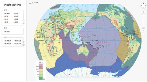 六大板块的分布
