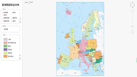 欧洲西部农业分布