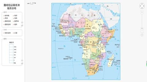 撒哈拉以南非洲地形分布