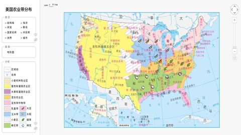 美国农业带分布