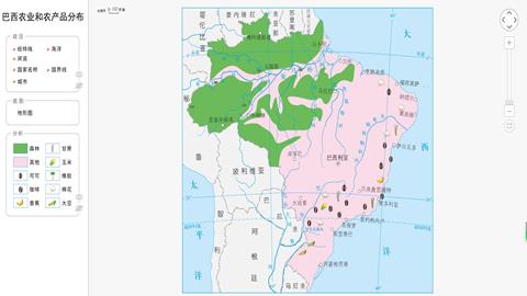 巴西农业和农产品分布