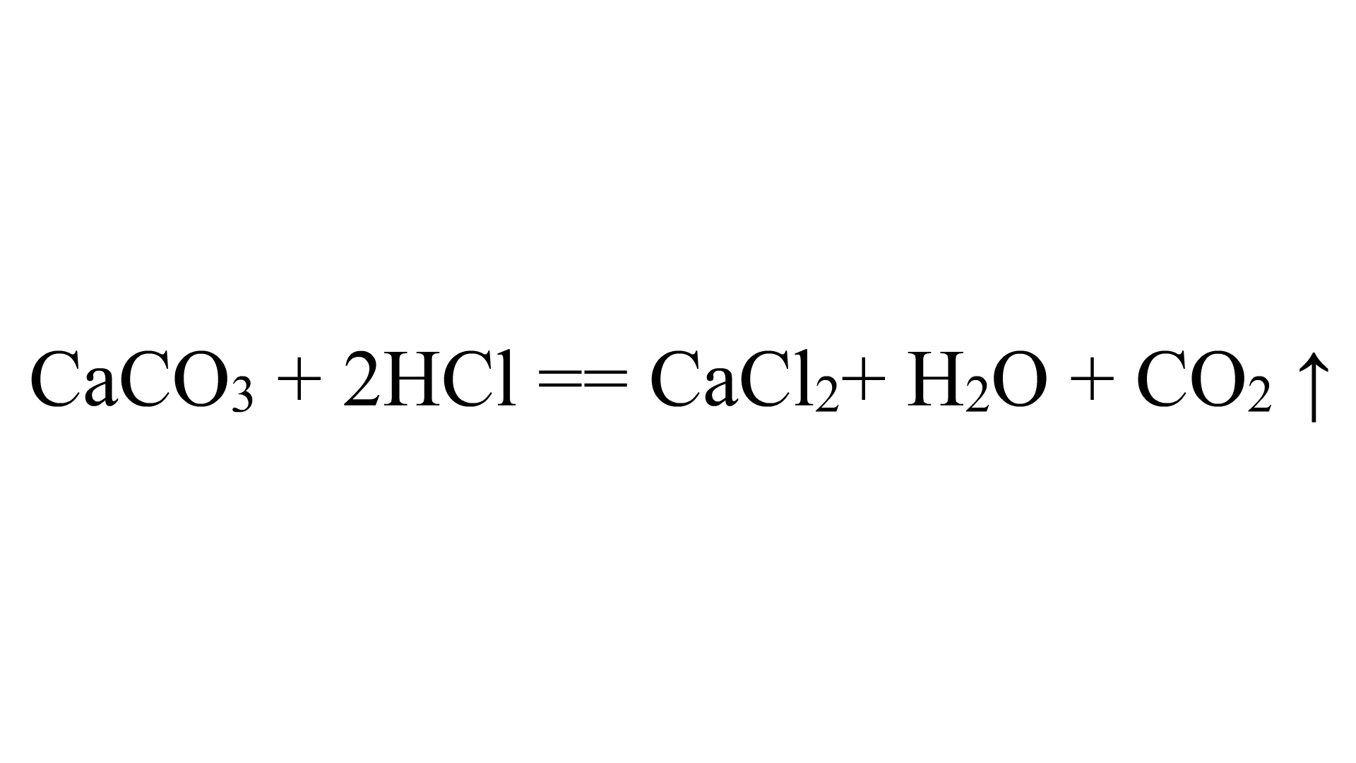 大理石与稀盐酸反应