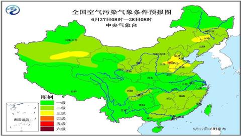 全国空气污染气象条件