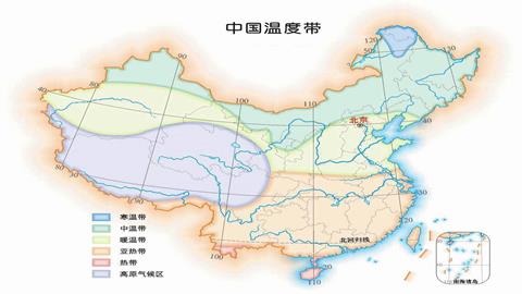 中国温带图