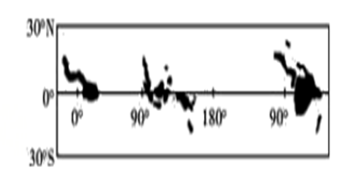 某气候类型的分布