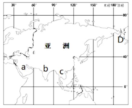 亚洲的范围