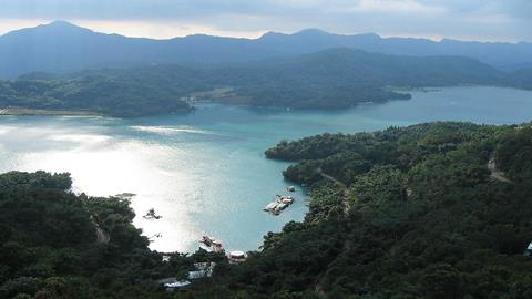 日月潭全景