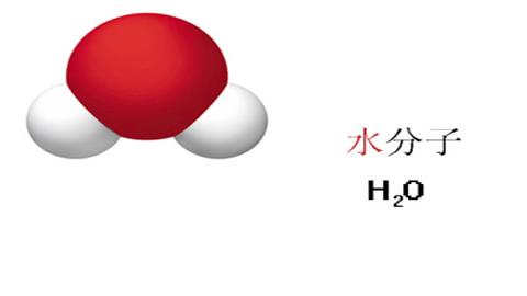 图片物质构成的奥秘-水的分子比例模型和化学式