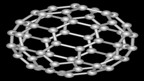 图片炭和炭的氧化物-碳60分子结构图
