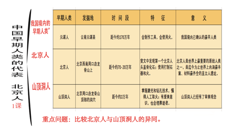 图片中国早期人类的代表—北京人