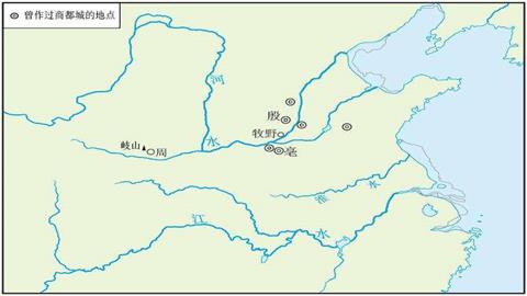图片商代重要城市分布图