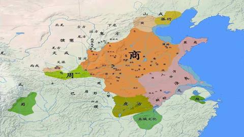 图片夏朝灭亡前形势图