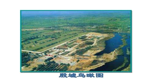 图片殷墟遗址鸟瞰图（局部）