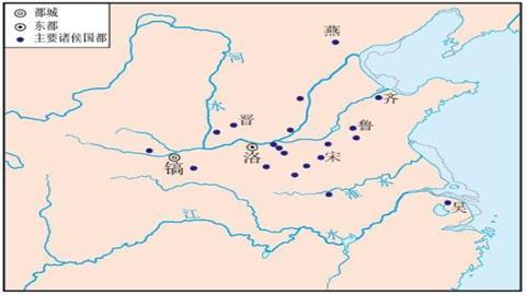 图片周初分封诸侯国示意图