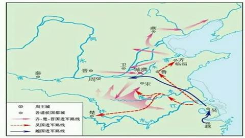 图片春秋争霸形势图