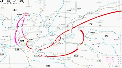 图片桂陵之战示意图