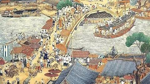图片政治清明，经济发展，人们生活安定