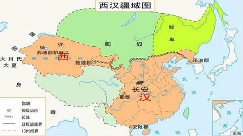 图片西汉疆域图