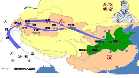 图片佛教传播路线及道教传播地区