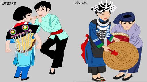 图片纳西族和水族