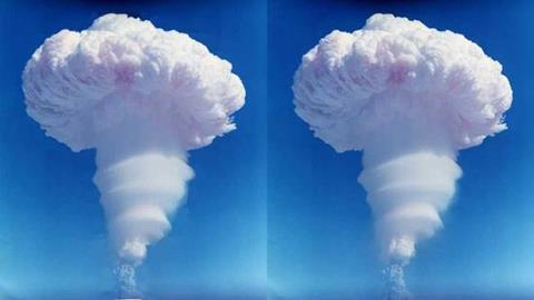 图片中国第一颗氢弹爆炸