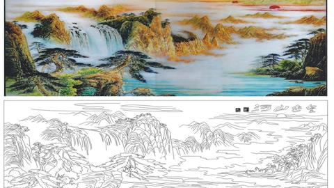 图片实物与绘画对比图