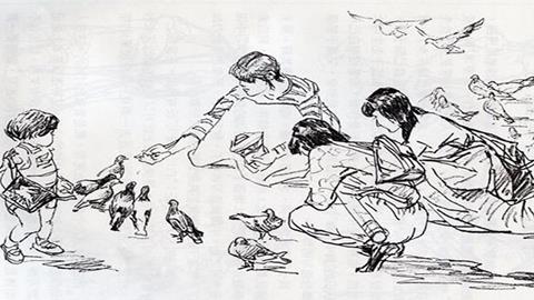 图片站姿速写步骤图