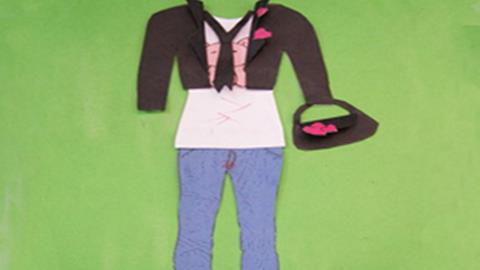 图片材料拼贴表现法