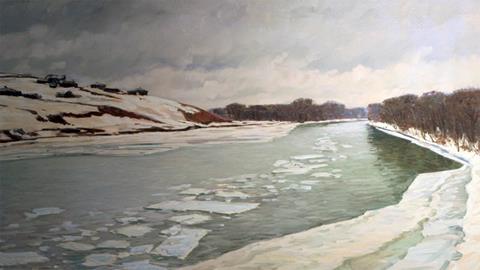 图片河中的春天