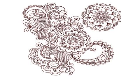 图片古典花卉纹样