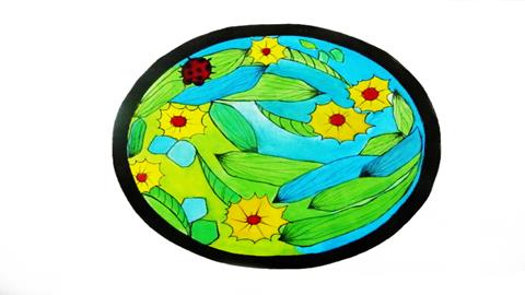 图片学生作品_美丽纹样