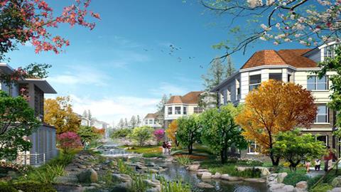 图片社区绿化效果图