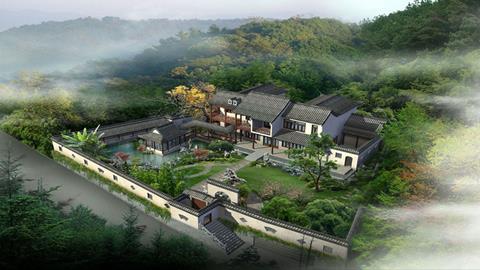 图片古典园林设计图