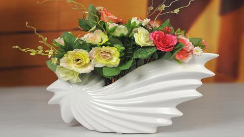 图片现代陶瓷艺术品-家具白花瓶