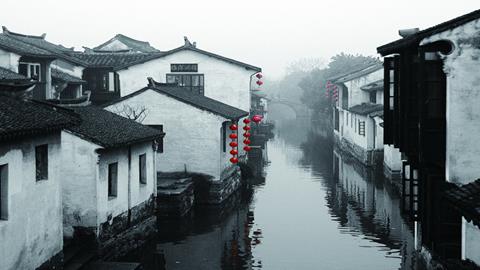 图片中国古建筑手绘