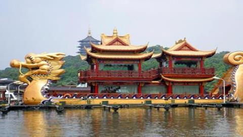 图片西湖龙船