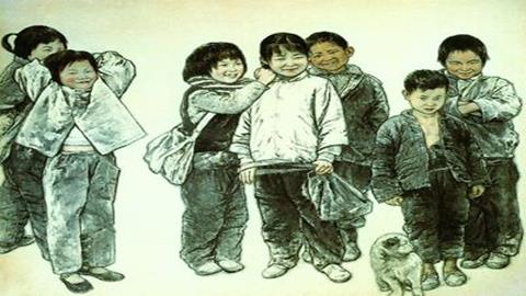 图片中国画_童年