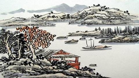 图片《中国山水画》图片：学生作业_山水画小品