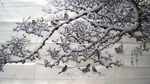 图片《中国画的形式美》图片：壁画——雪
