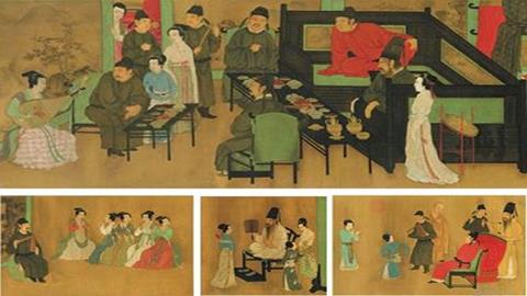 图片《中国画的形式美》图片：韩熙载夜宴图（局部）