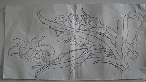 图片《工笔花卉》图片：白描