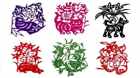 图片《民间美术的色彩搭配》图片：民间剪纸