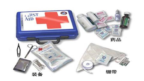 图片急救包及其中的药品