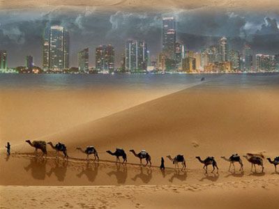 图片沙漠海市蜃楼