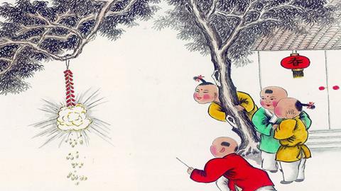 图片春节放鞭炮