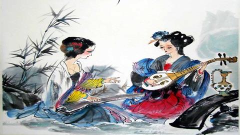 图片江南丝竹画