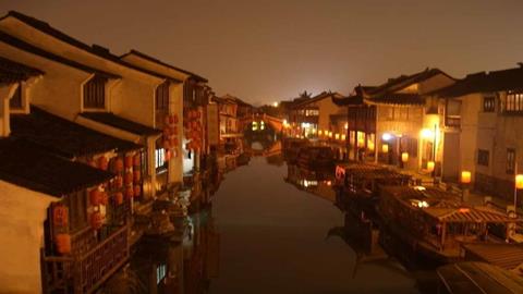 图片苏州水乡夜景