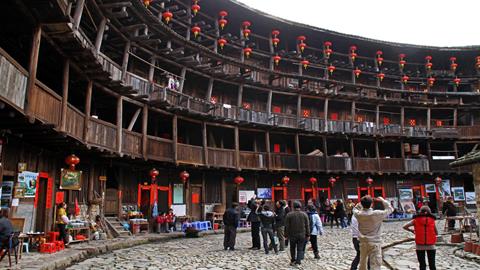 图片福建土楼内部