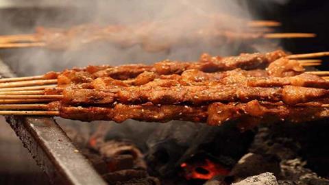 图片新疆的羊肉串香